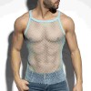 TS336 BEACHY NET STRAP TANK TOP